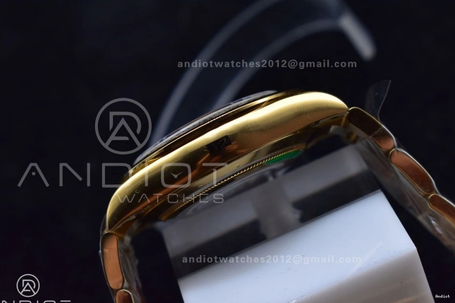 Best 1:1 Black Markers Clean 116505 Bracelet Daytona Edition V2 YG Dial SA4130 on YG 0212